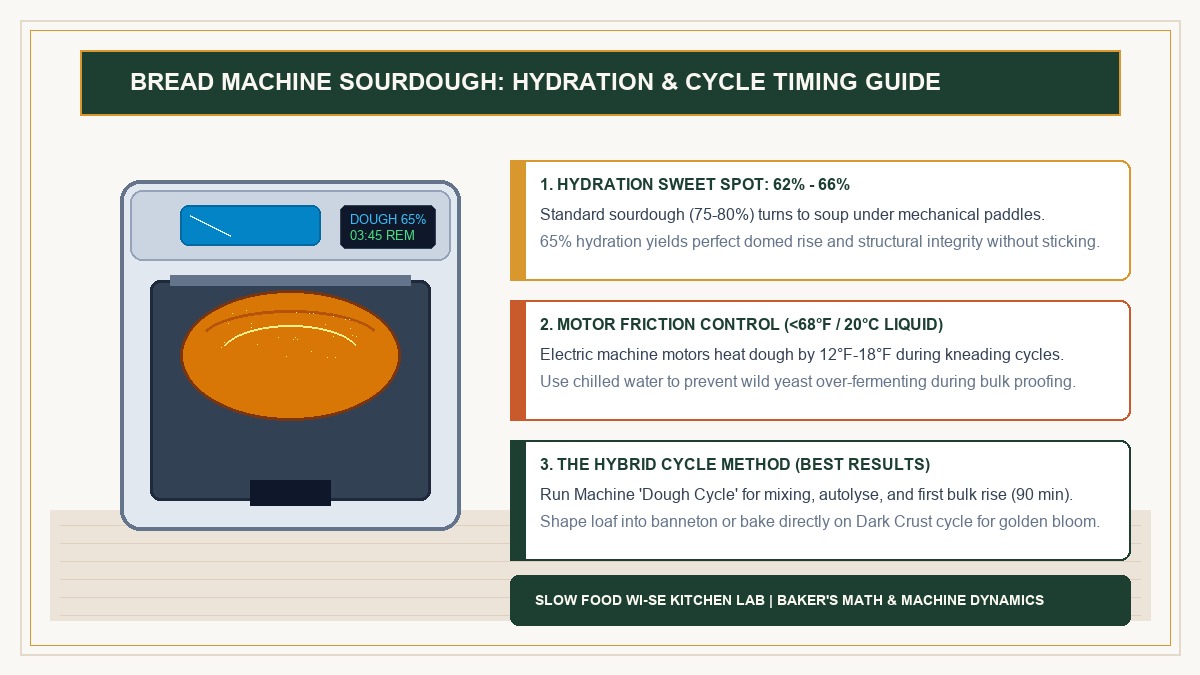 Bread Machine Sourdough Bread: Hydration Ratios and Cycle Timing Guide