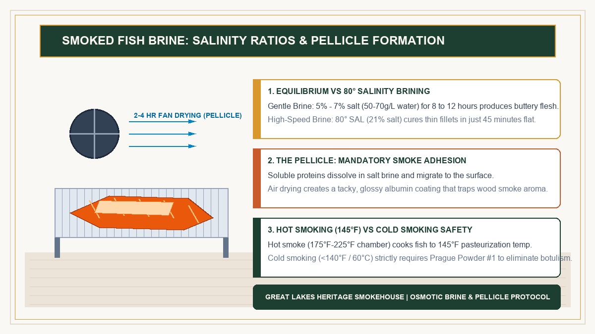 Smoked Fish Brine: Salinity Ratios and Pellicle Formation Guide